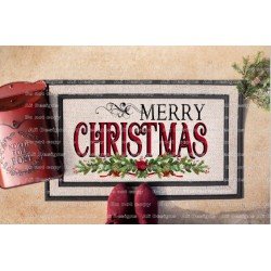 Merry Christmas Door Mat 18...