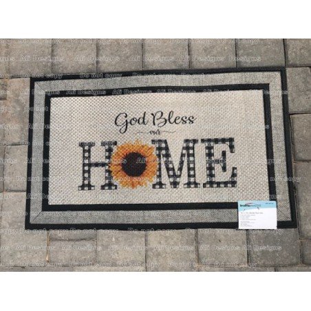 God Bless This Home Door Mat